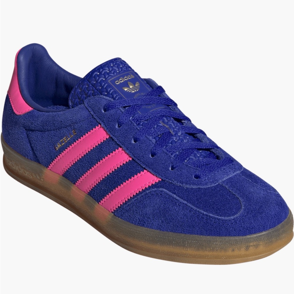 Brand new - Gazelle in blue/lucid pink size 6.5